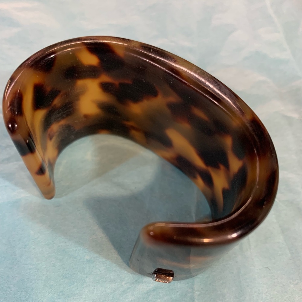 Vintage RL faux turtle shell bangle bracelet #202